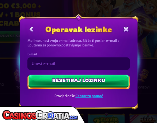 Problem s prijavom u MidasLuck Casino