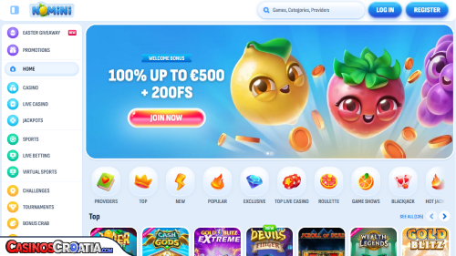 Nomini casino kratka recenzija