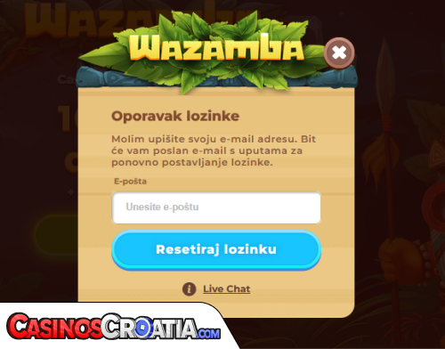 Problemi s prijavom u Wazamba Casino