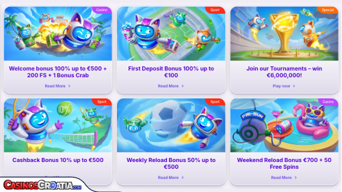 Robocat Casino Bonuses