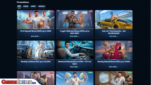 Millioner Kasino Bonusi