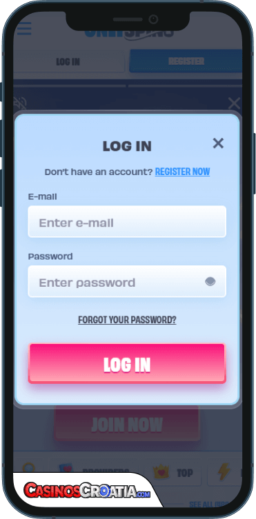 OnlySpins Kasino Prijava