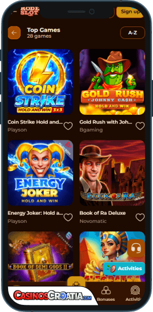 RodeoSlot Kasino – Mobilna Aplikacija