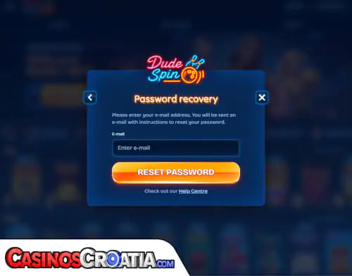 Problemi s prijavom u Dudespin Kasino