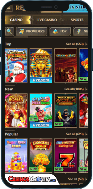 Realz Kasino – Mobilna Aplikacija