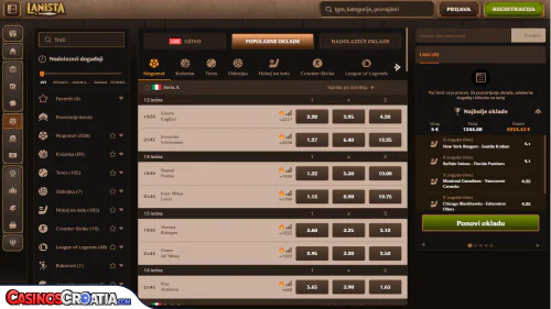 Lanista Kasino Sportsko Klađenje