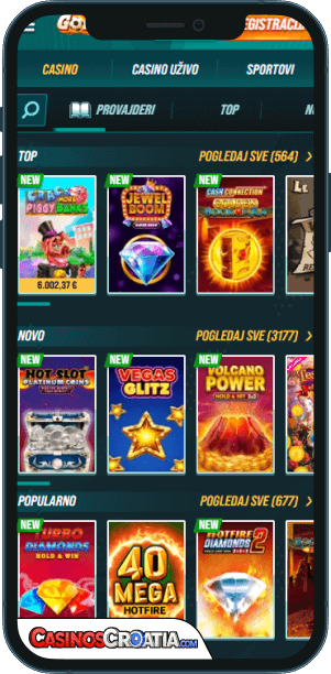 Golisimo Kasino – Mobilna Aplikacija