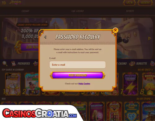 Problemi s prijavom u Alawin Kasino