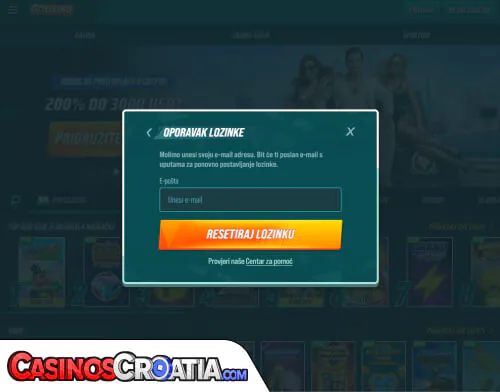 Problemi s prijavom u Golisimo Kasino