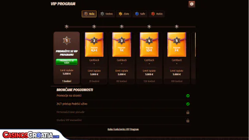 VIP Program Westace Casina