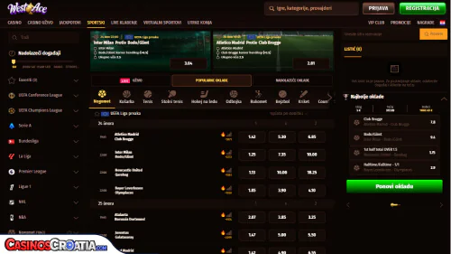 Westace Kasino Sportsko Klađenje