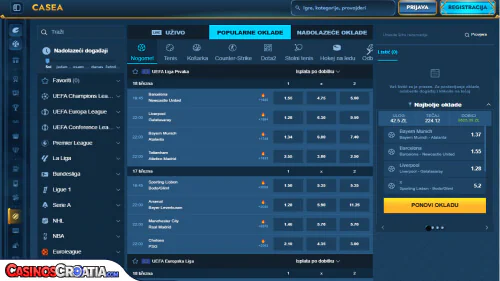 Casea Kasino Sportsko Klađenje