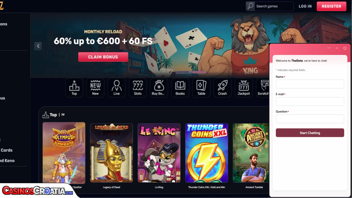 TheSlotz Kasino – Korisnička Podrška