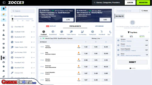 Zoccer Kasino Sportsko Klađenje